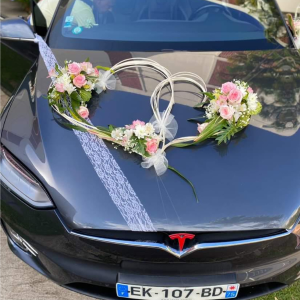 Modèle Fleur Voiture « DOUBLE CŒUR »