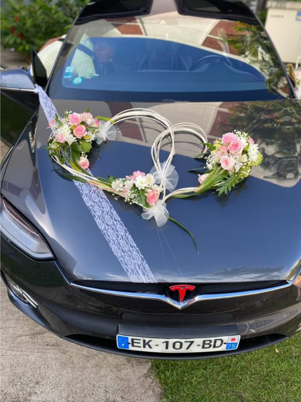 Modèle Fleur Voiture "DOUBLE CŒUR"
