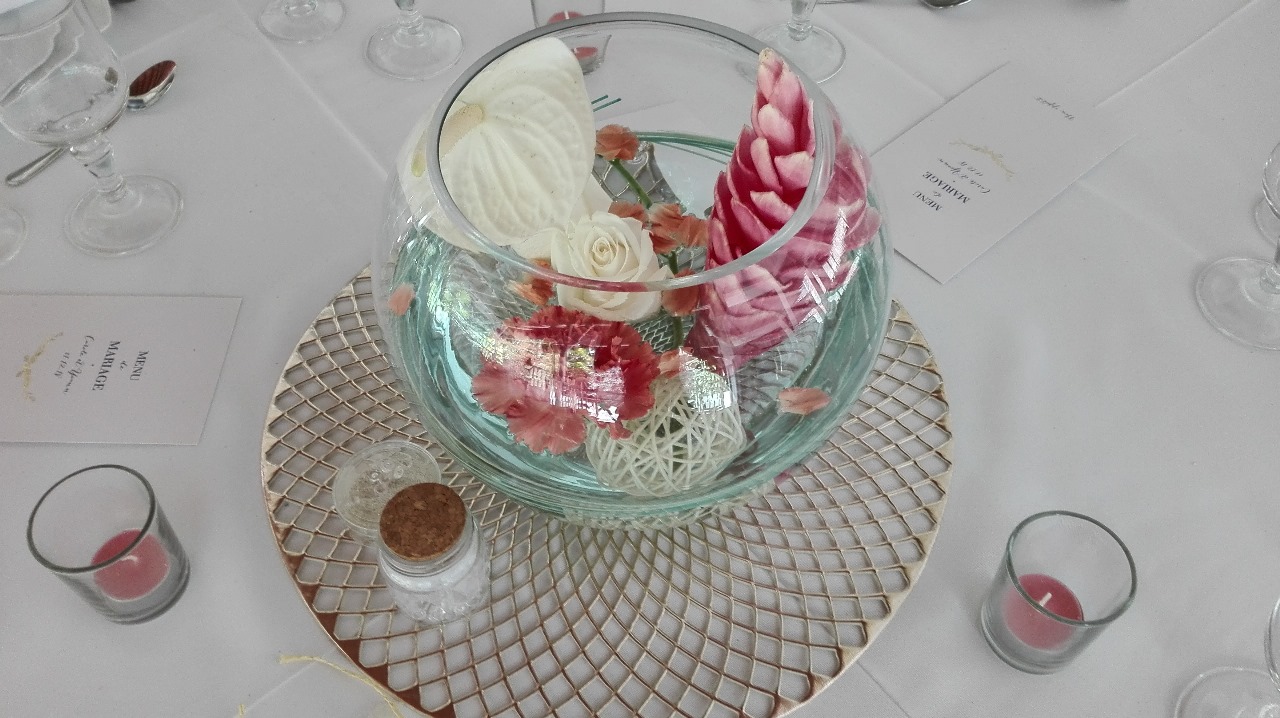 Forfait 5 Centres de table "VASE BOULE" – Image 2